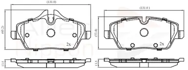 JUEGO DE PASTILLAS DE FRENO