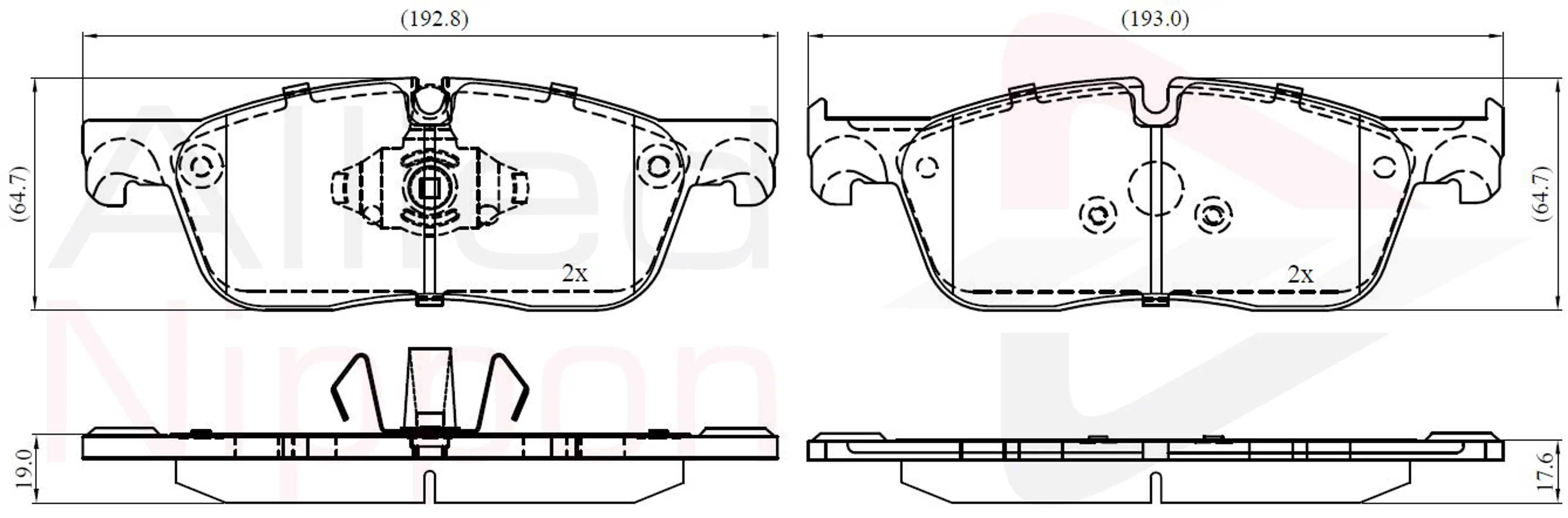 JUEGO DE PASTILLAS DE FRENO