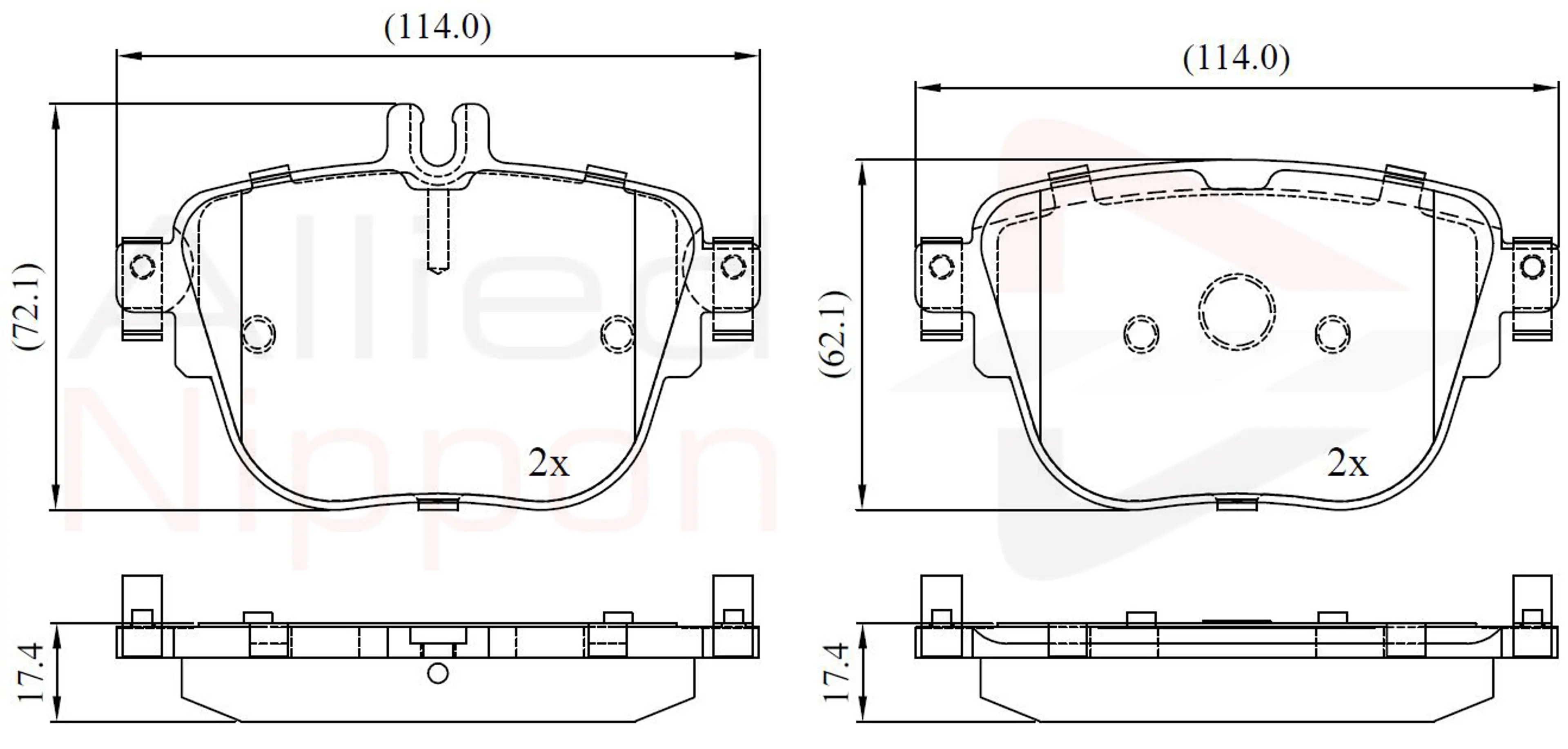 JUEGO DE PASTILLAS DE FRENO