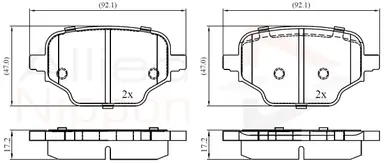 JUEGO DE PASTILLAS DE FRENO
