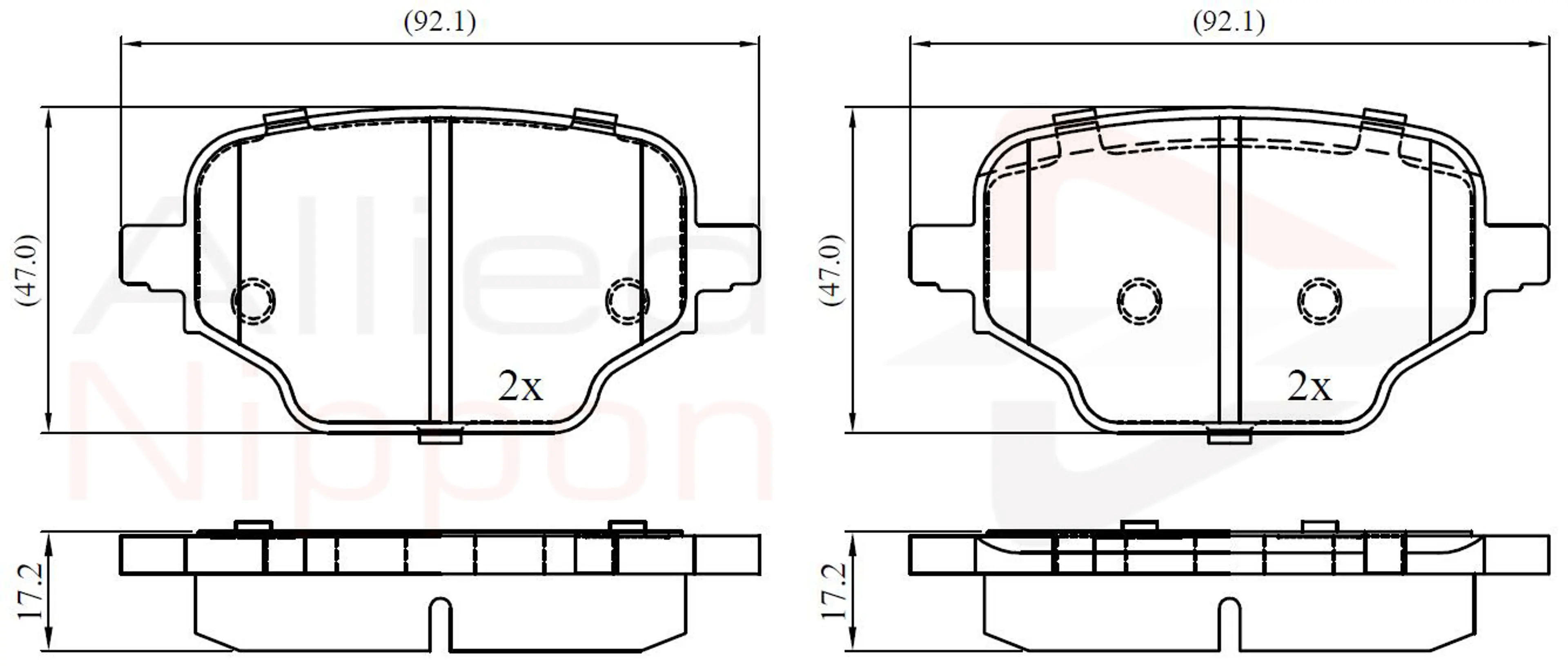JUEGO DE PASTILLAS DE FRENO