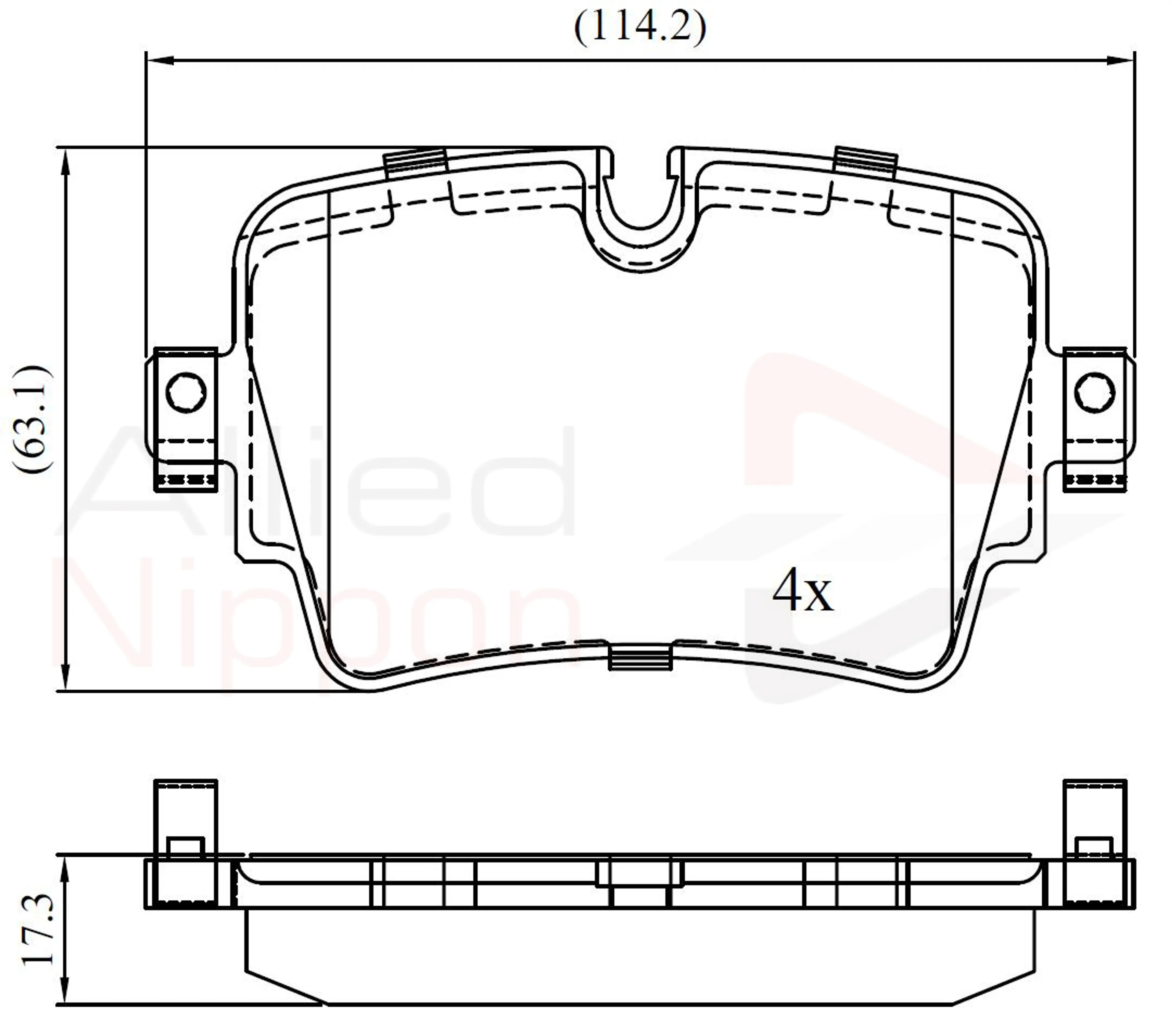 JUEGO DE PASTILLAS DE FRENO