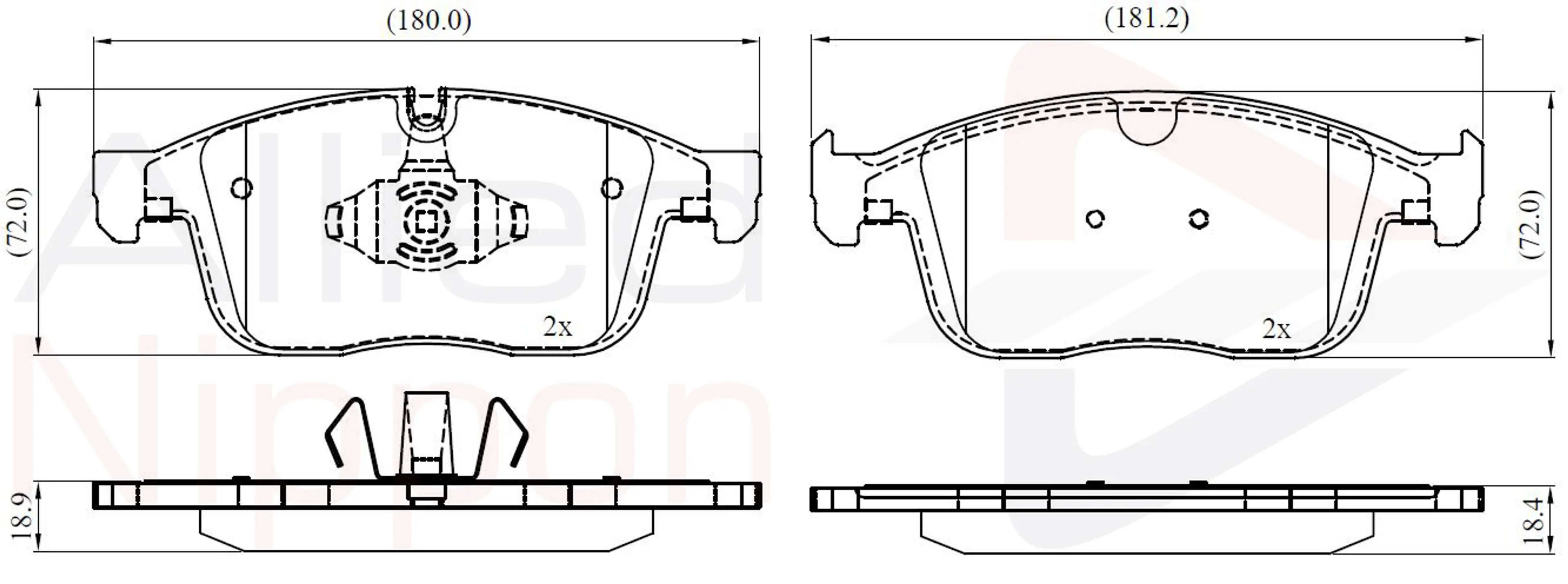 JUEGO DE PASTILLAS DE FRENO