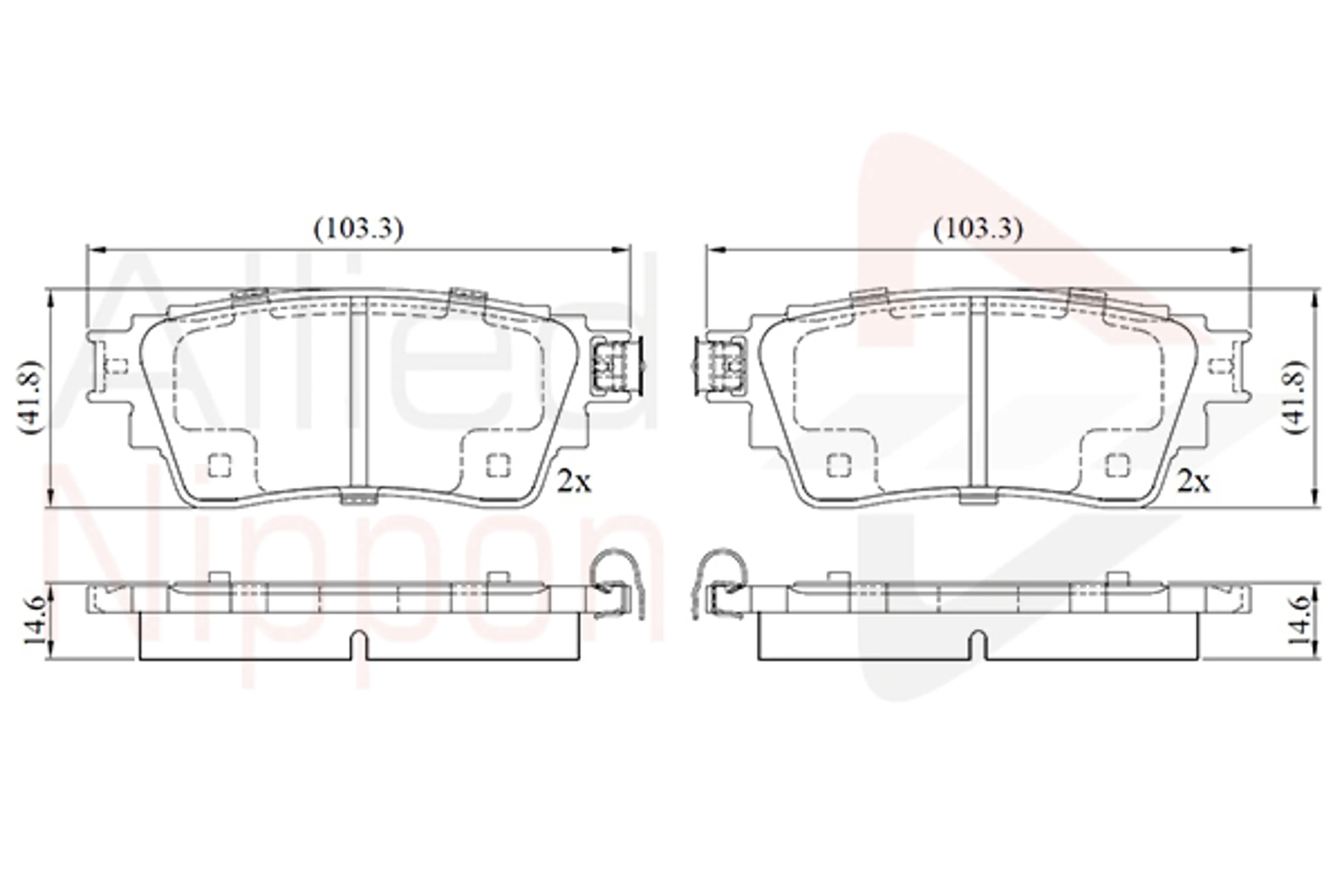 JUEGO DE PASTILLAS DE FRENO