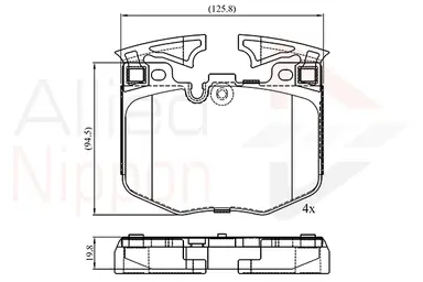 JUEGO DE PASTILLAS DE FRENO