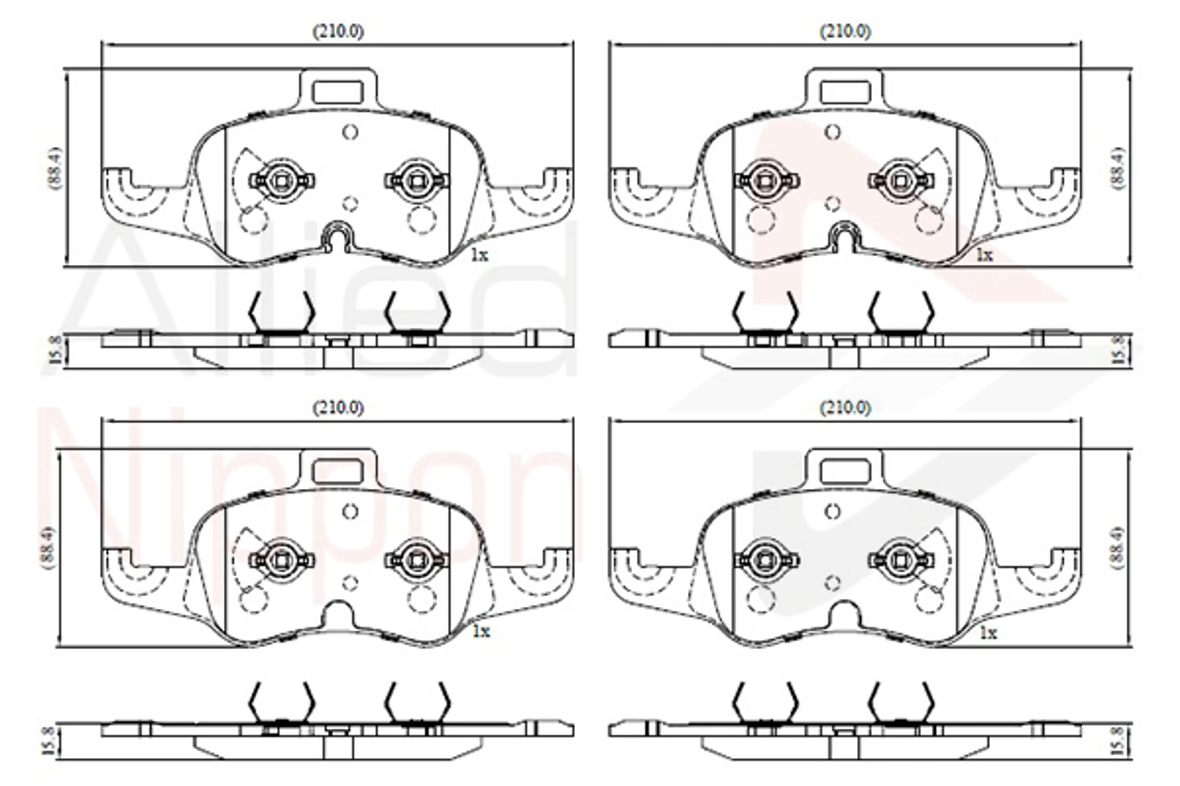 JUEGO DE PASTILLAS DE FRENO
