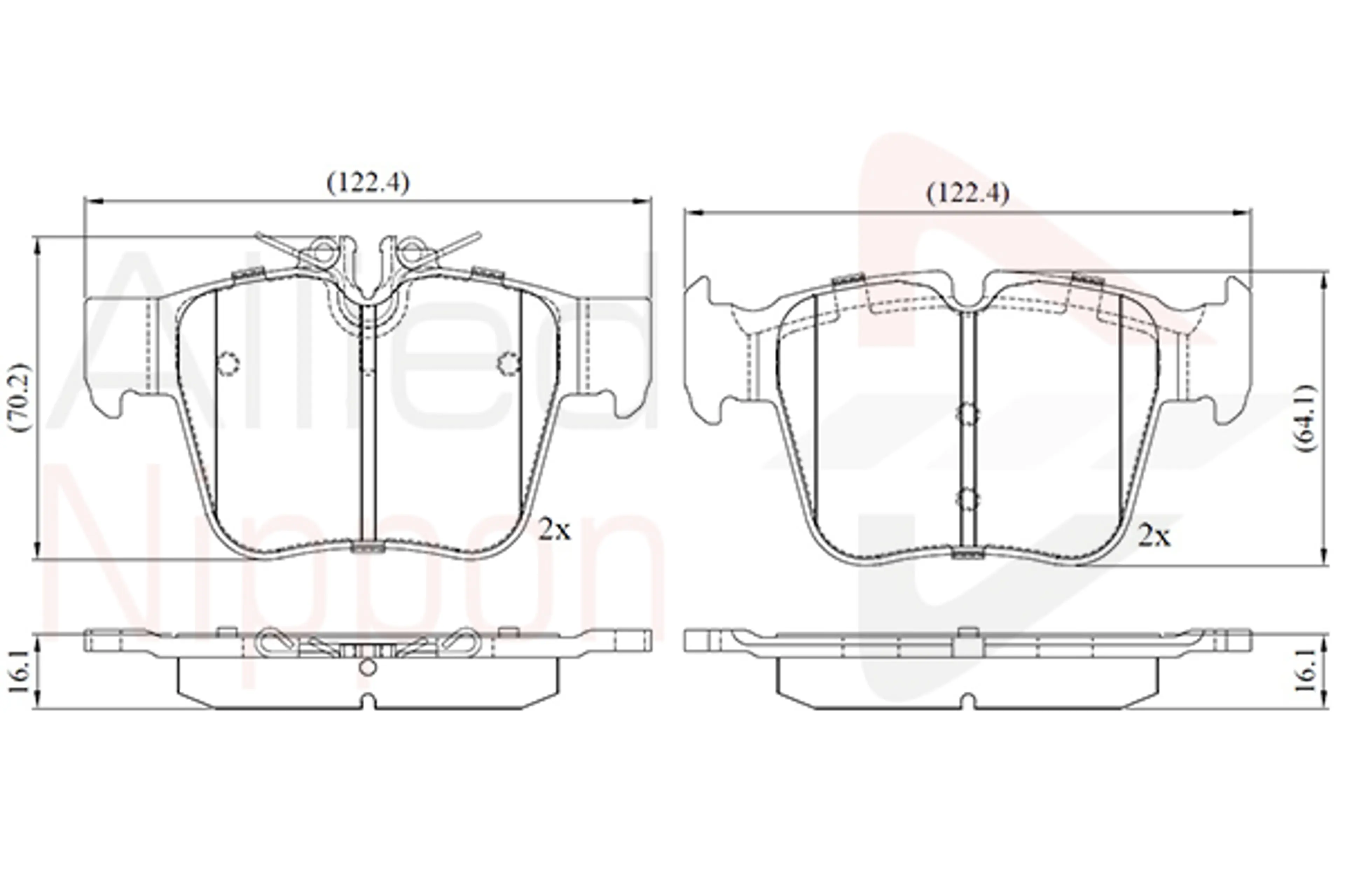 JUEGO DE PASTILLAS DE FRENO