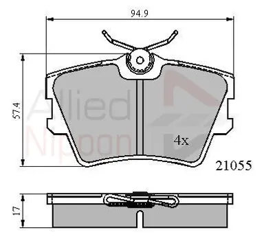 JUEGO DE PASTILLAS DE FRENO