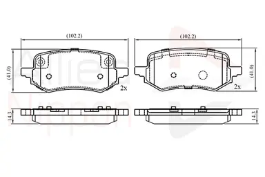 JUEGO DE PASTILLAS DE FRENO