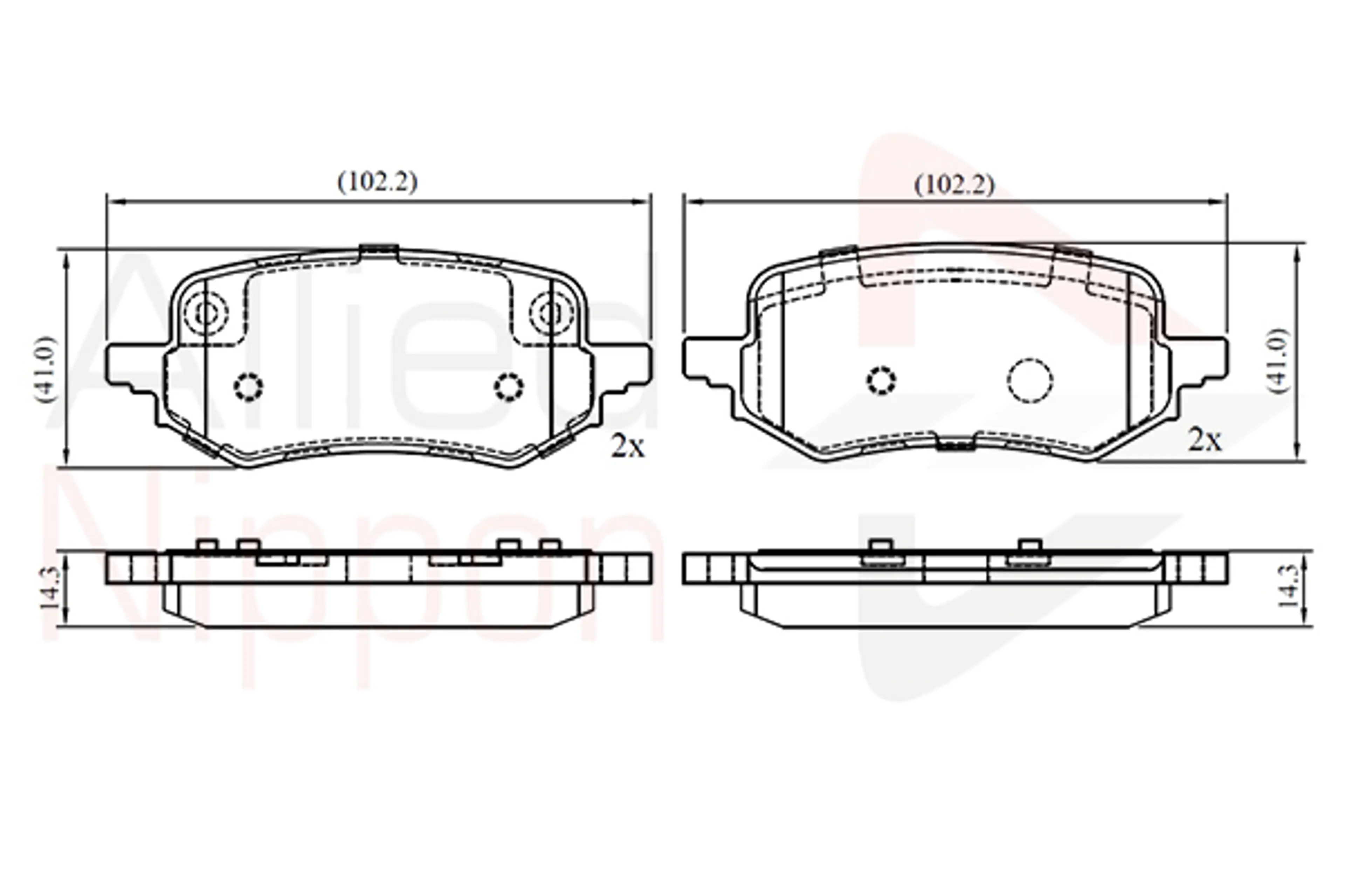 JUEGO DE PASTILLAS DE FRENO