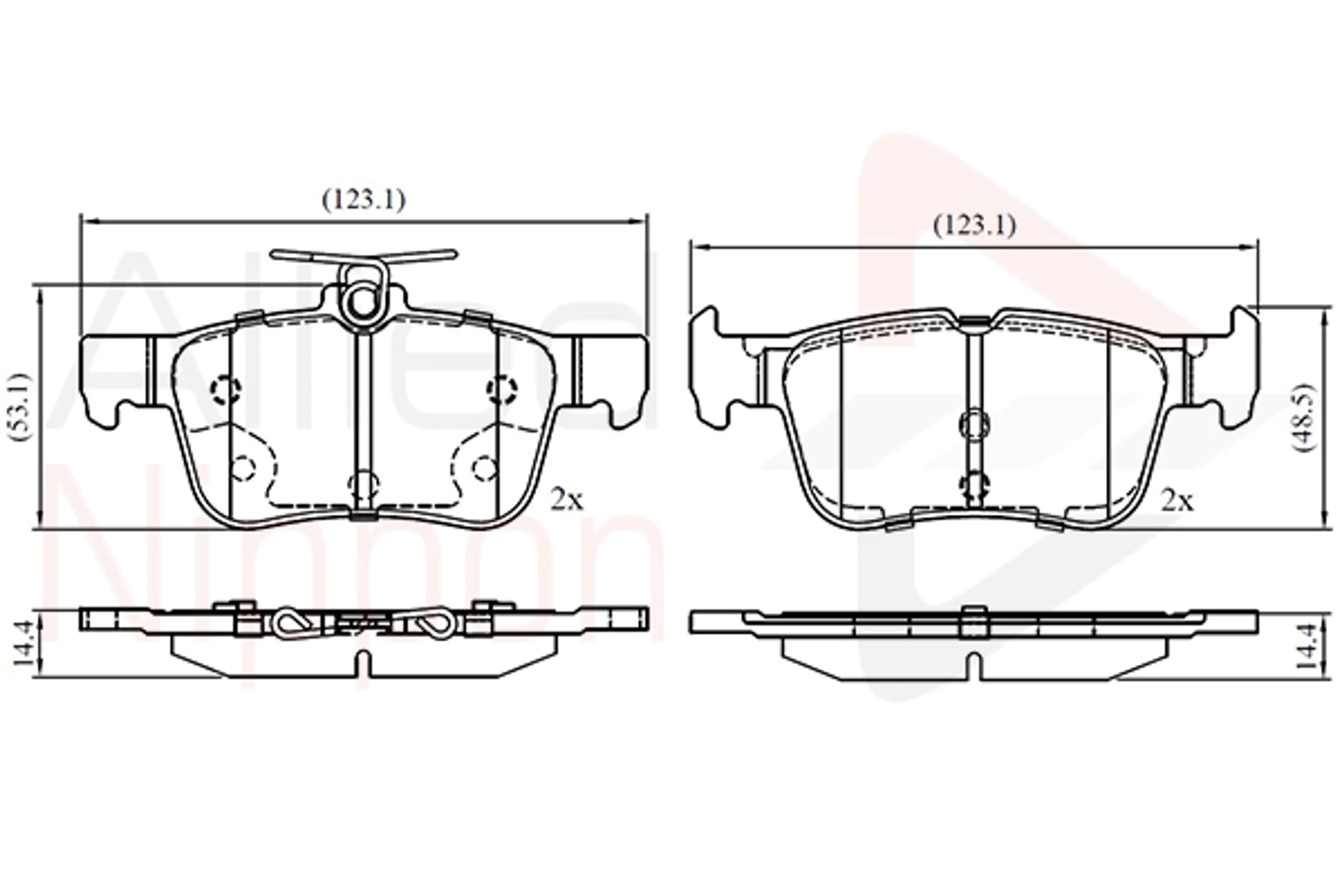 JUEGO DE PASTILLAS DE FRENO