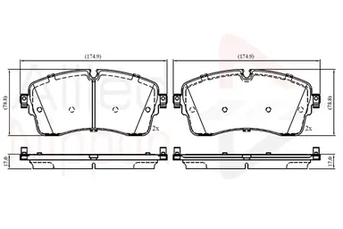 JUEGO DE PASTILLAS DE FRENO