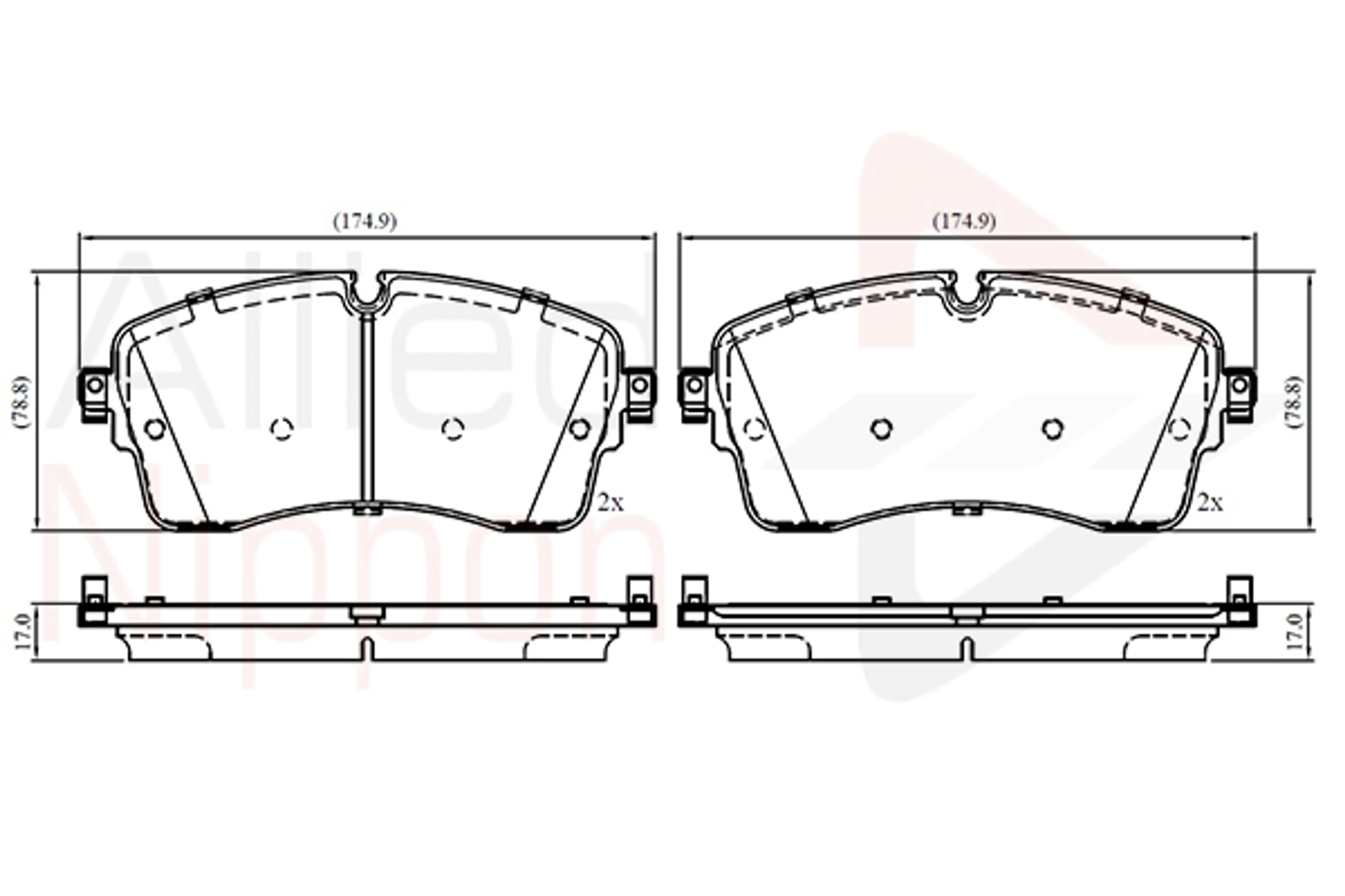 JUEGO DE PASTILLAS DE FRENO