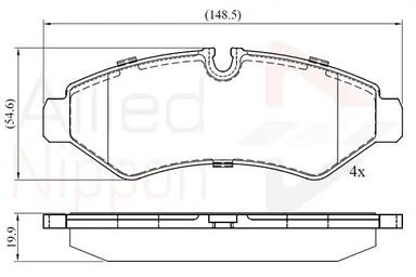 JUEGO DE PASTILLAS DE FRENO