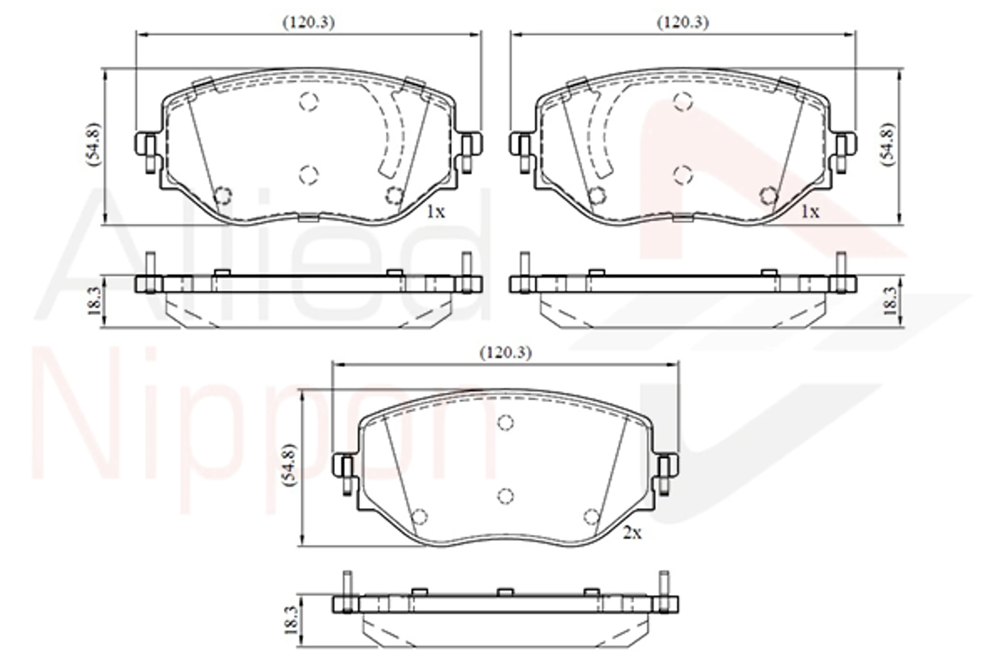 JUEGO DE PASTILLAS DE FRENO