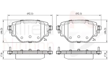 JUEGO DE PASTILLAS DE FRENO