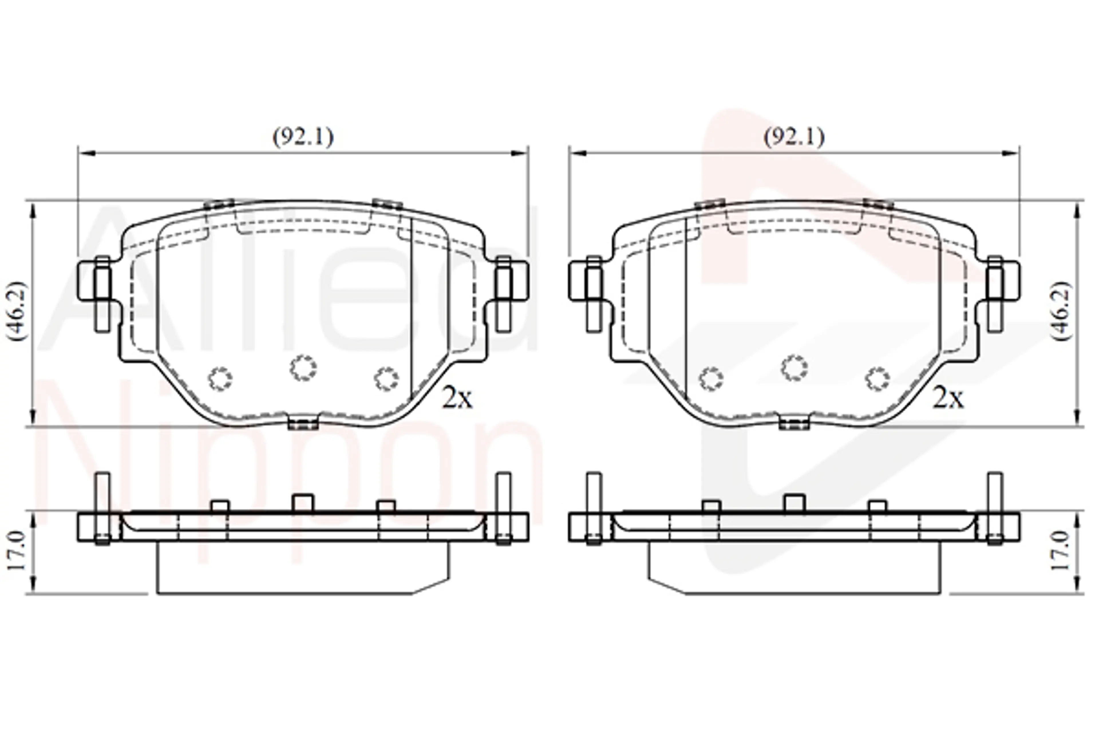 JUEGO DE PASTILLAS DE FRENO