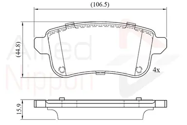 JUEGO DE PASTILLAS DE FRENO