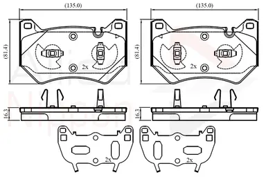 JUEGO DE PASTILLAS DE FRENO