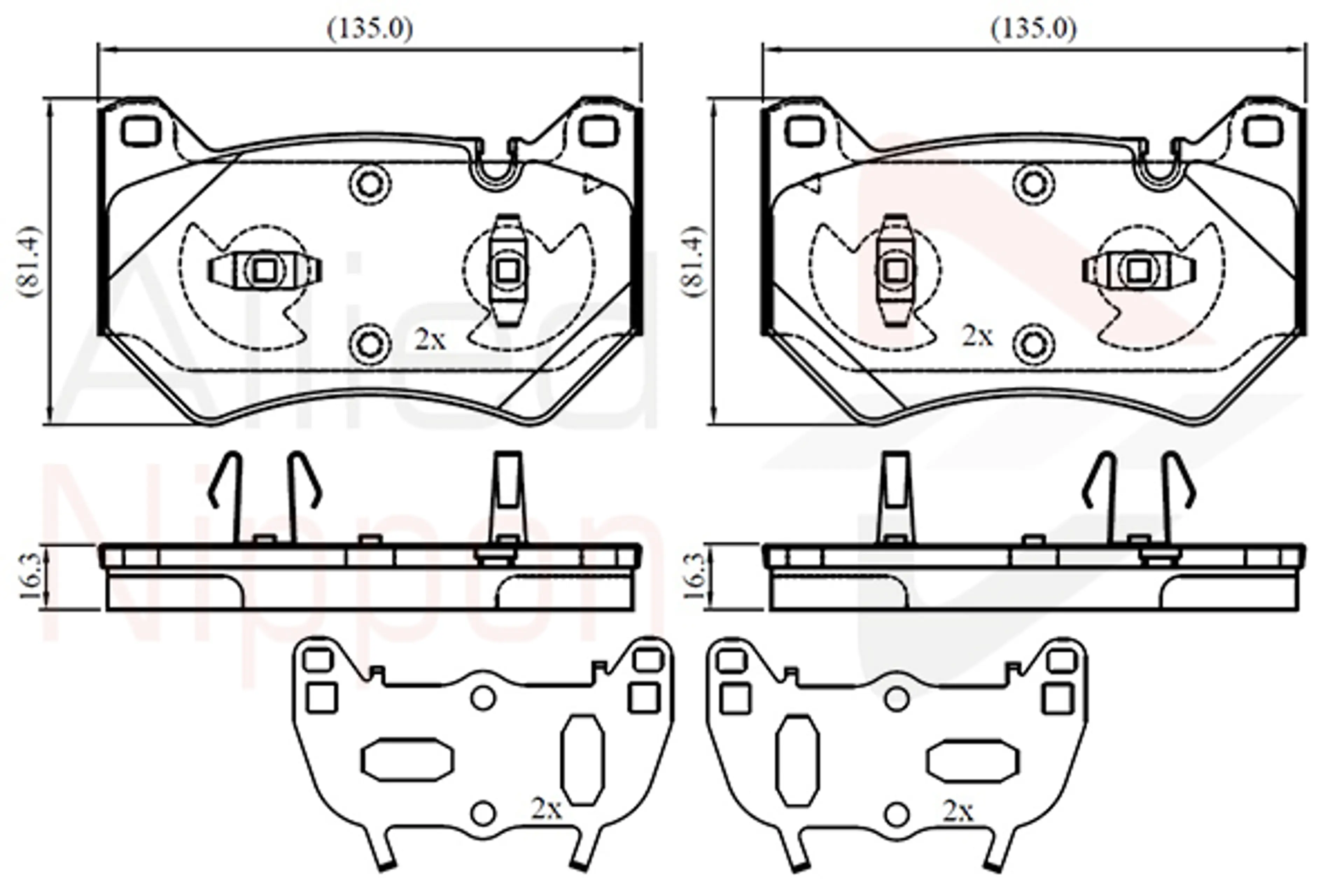 JUEGO DE PASTILLAS DE FRENO
