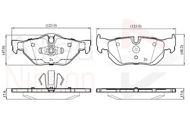 JUEGO DE PASTILLAS DE FRENO