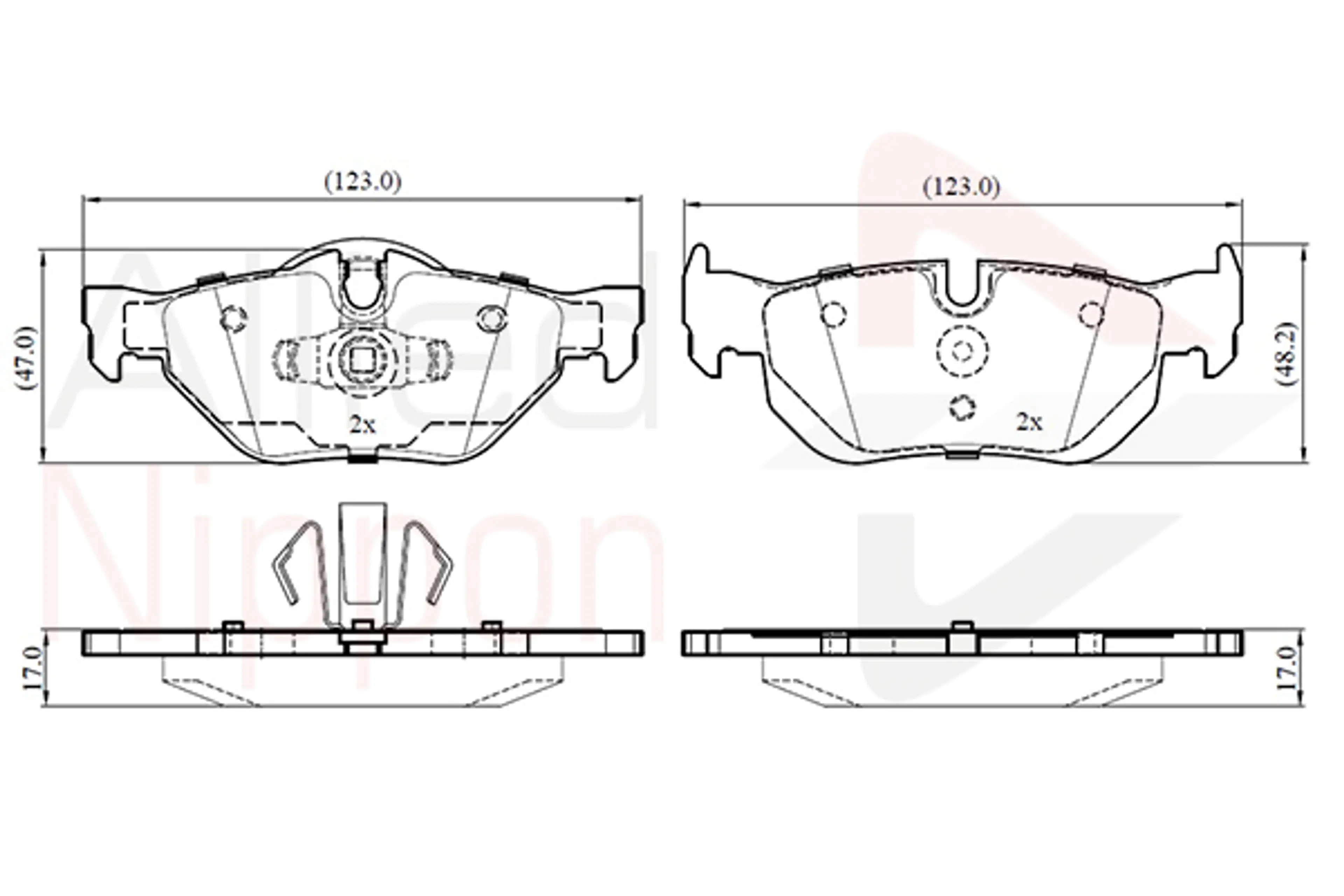 JUEGO DE PASTILLAS DE FRENO