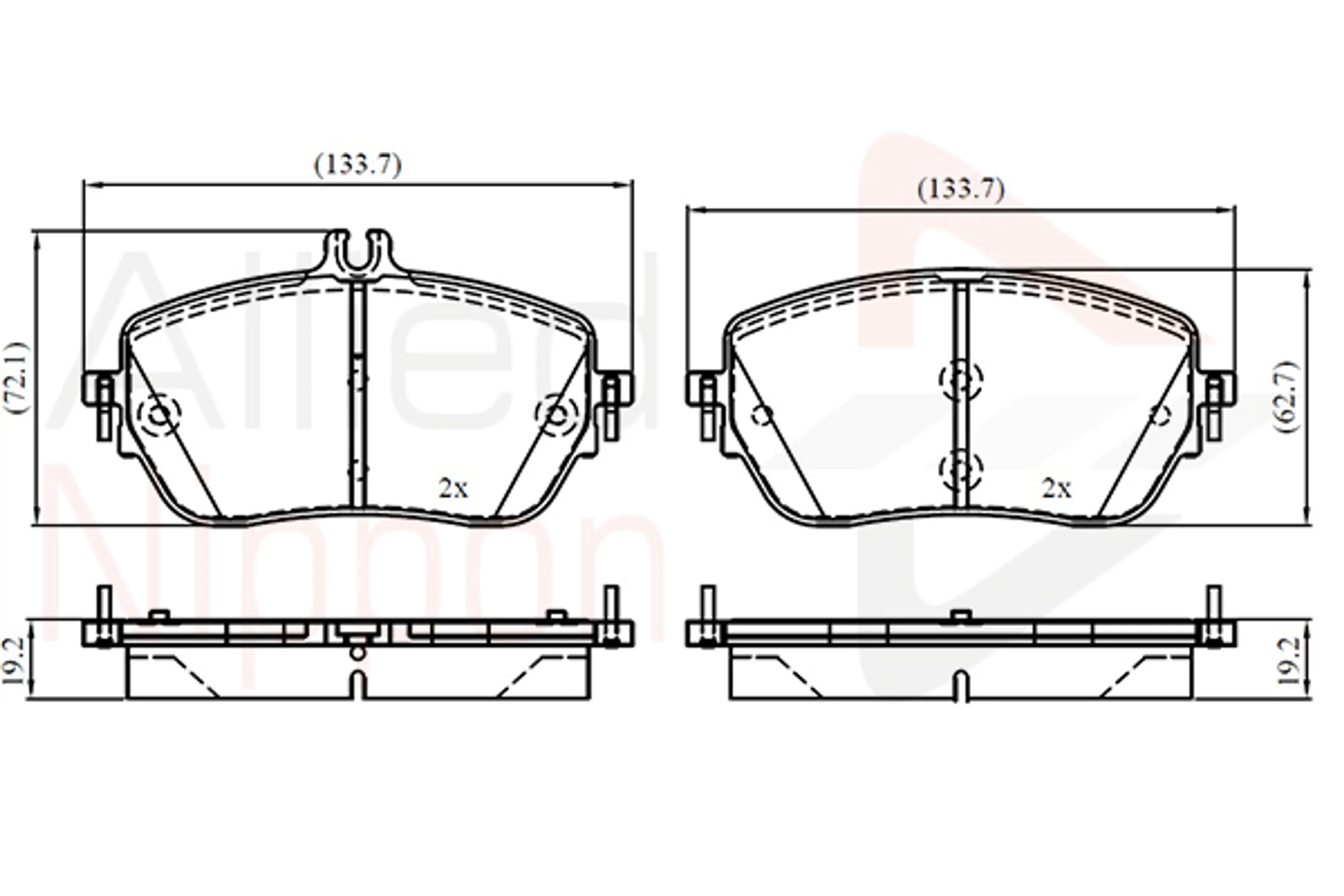 JUEGO DE PASTILLAS DE FRENO