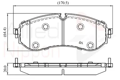 JUEGO DE PASTILLAS DE FRENO