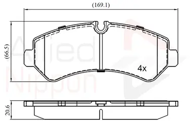 JUEGO DE PASTILLAS DE FRENO