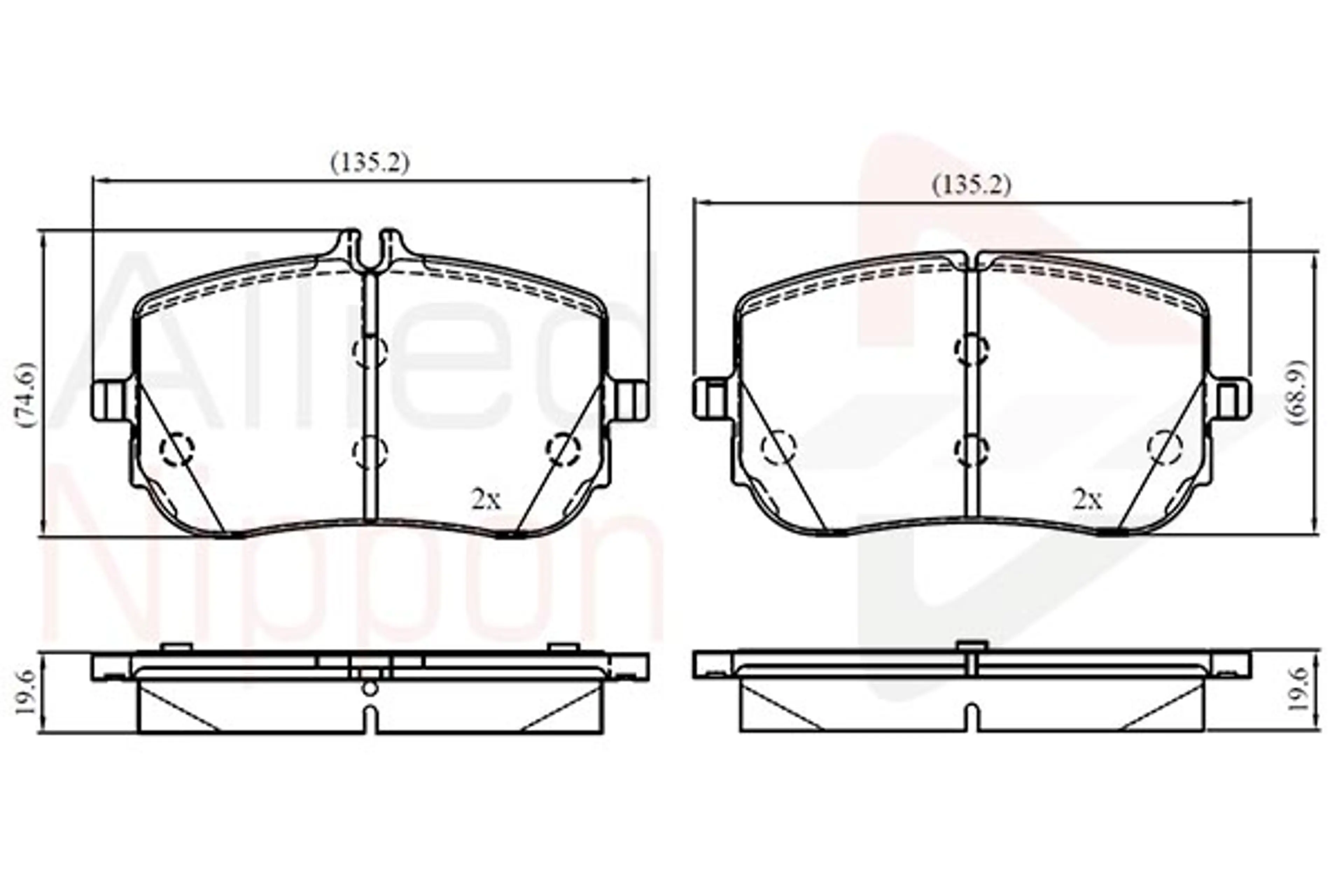 JUEGO DE PASTILLAS DE FRENO