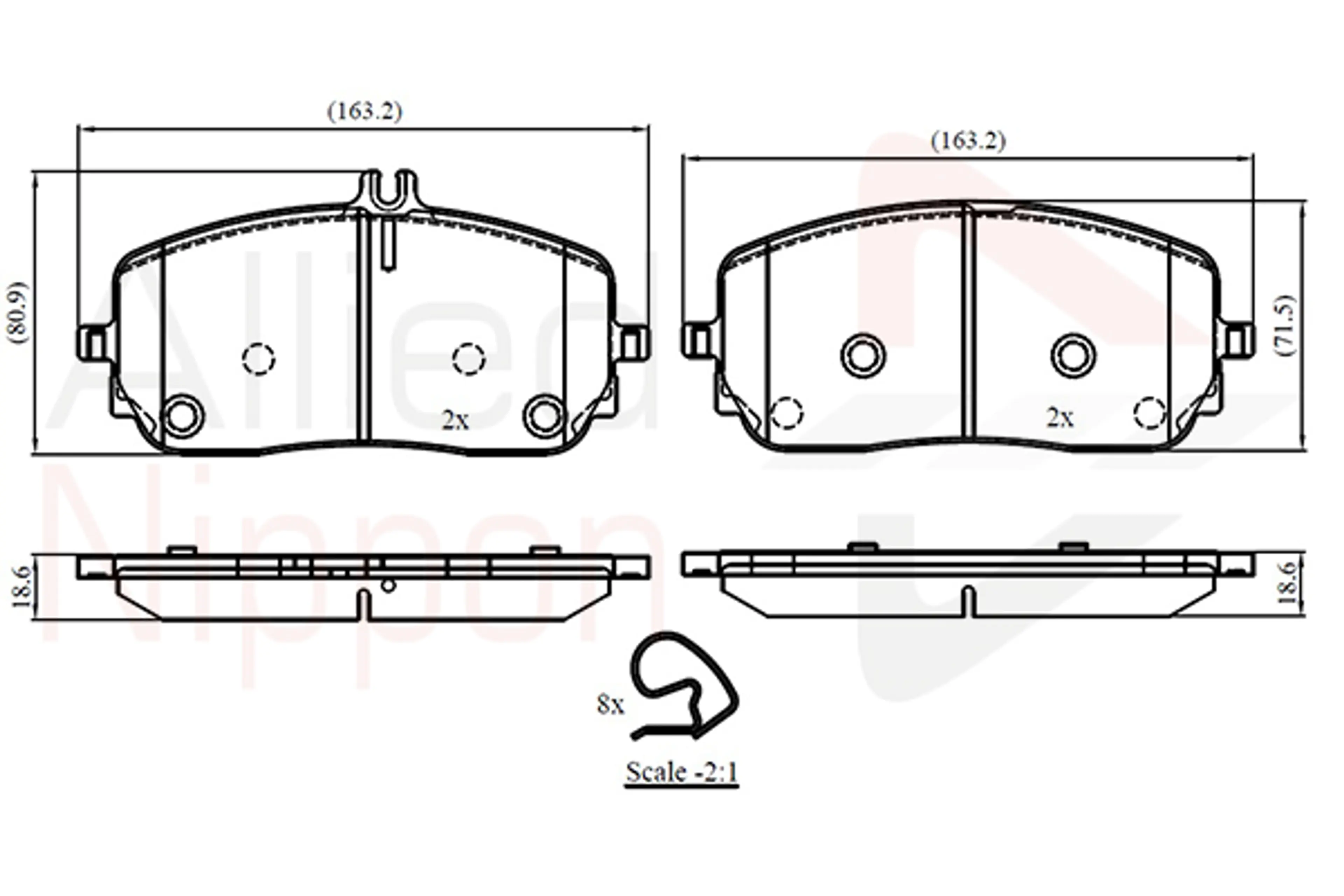JUEGO DE PASTILLAS DE FRENO