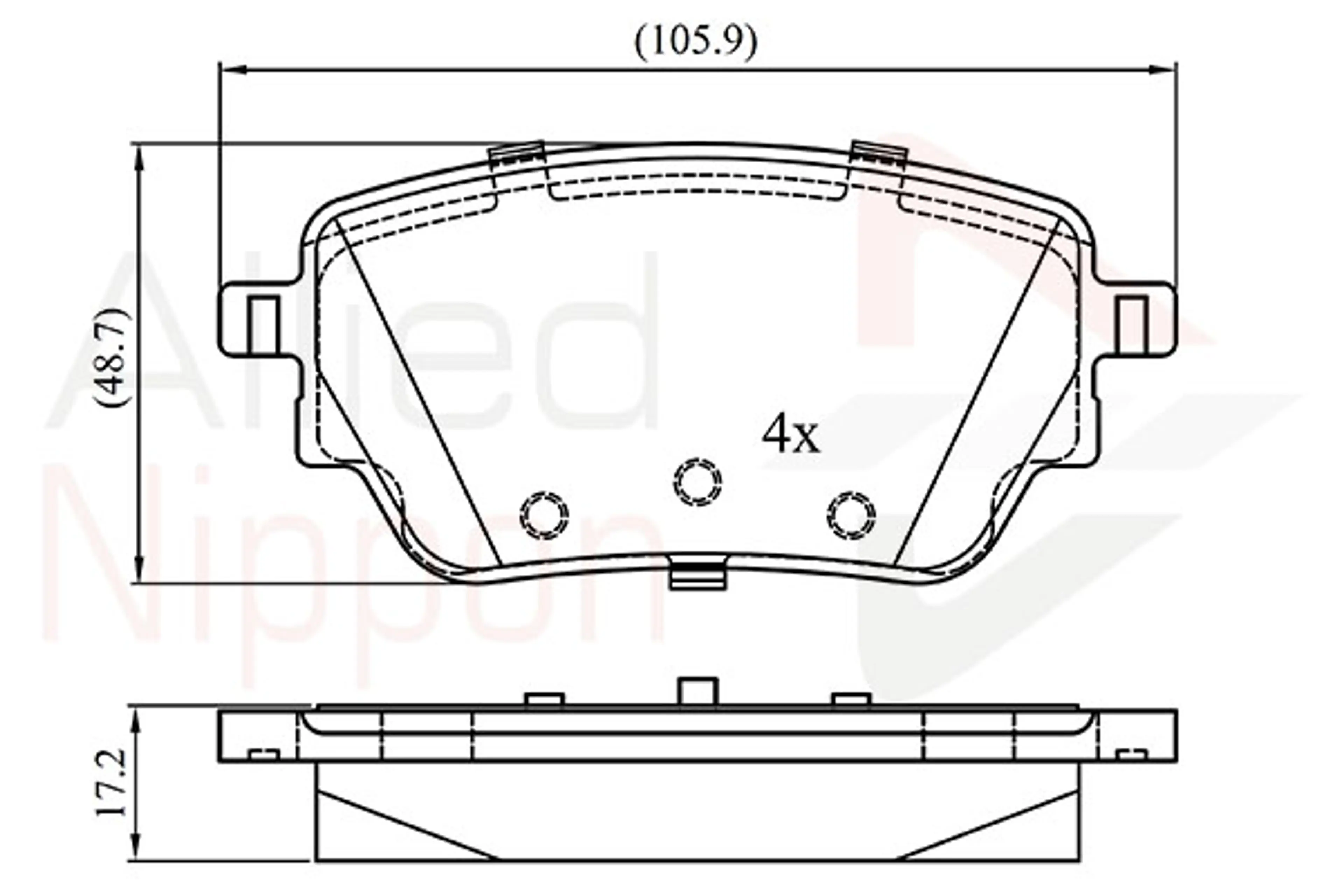 JUEGO DE PASTILLAS DE FRENO