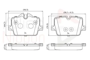 JUEGO DE PASTILLAS DE FRENO