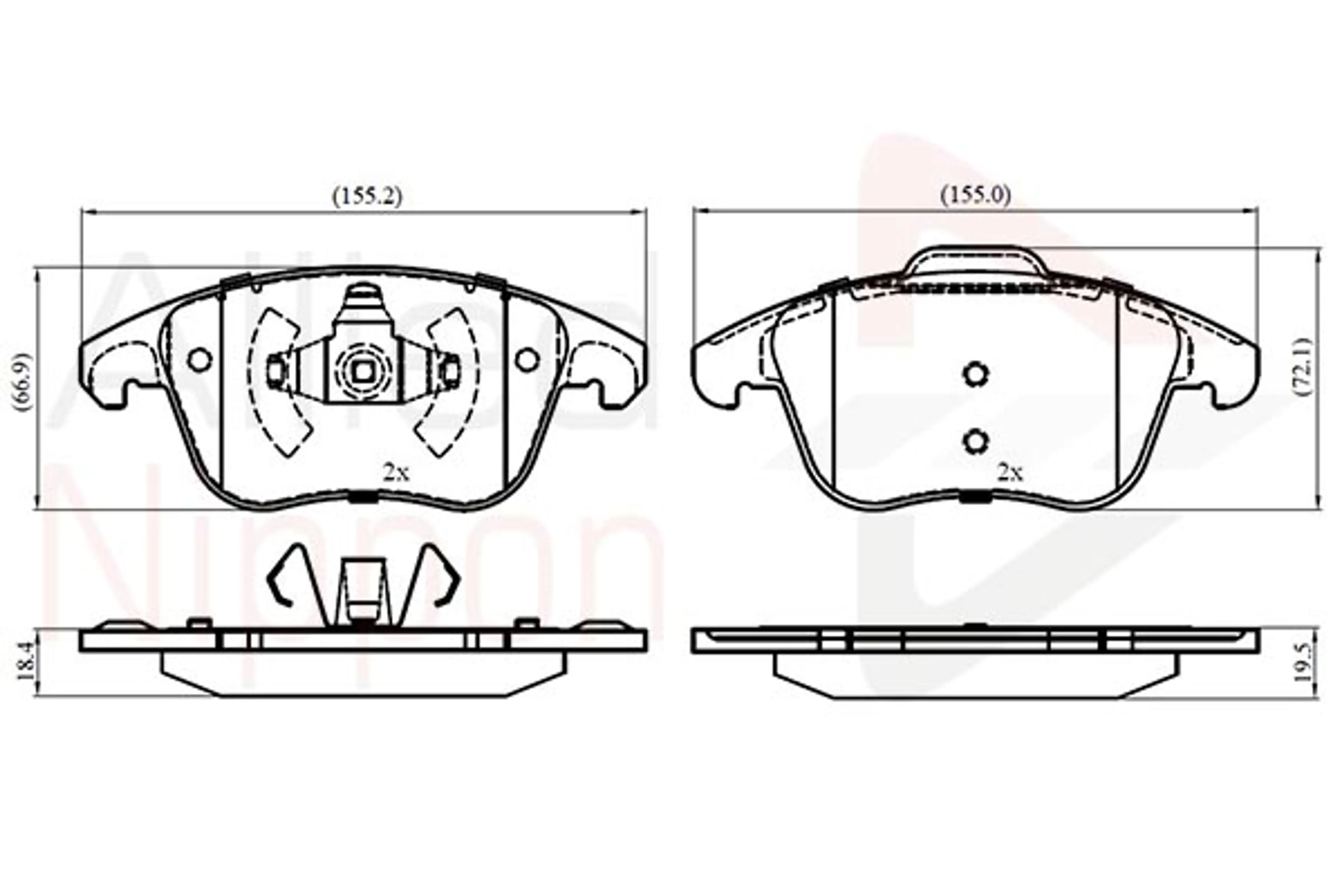 JUEGO DE PASTILLAS DE FRENO