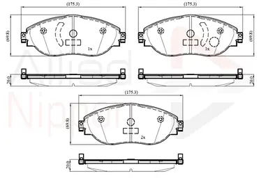 JUEGO DE PASTILLAS DE FRENO