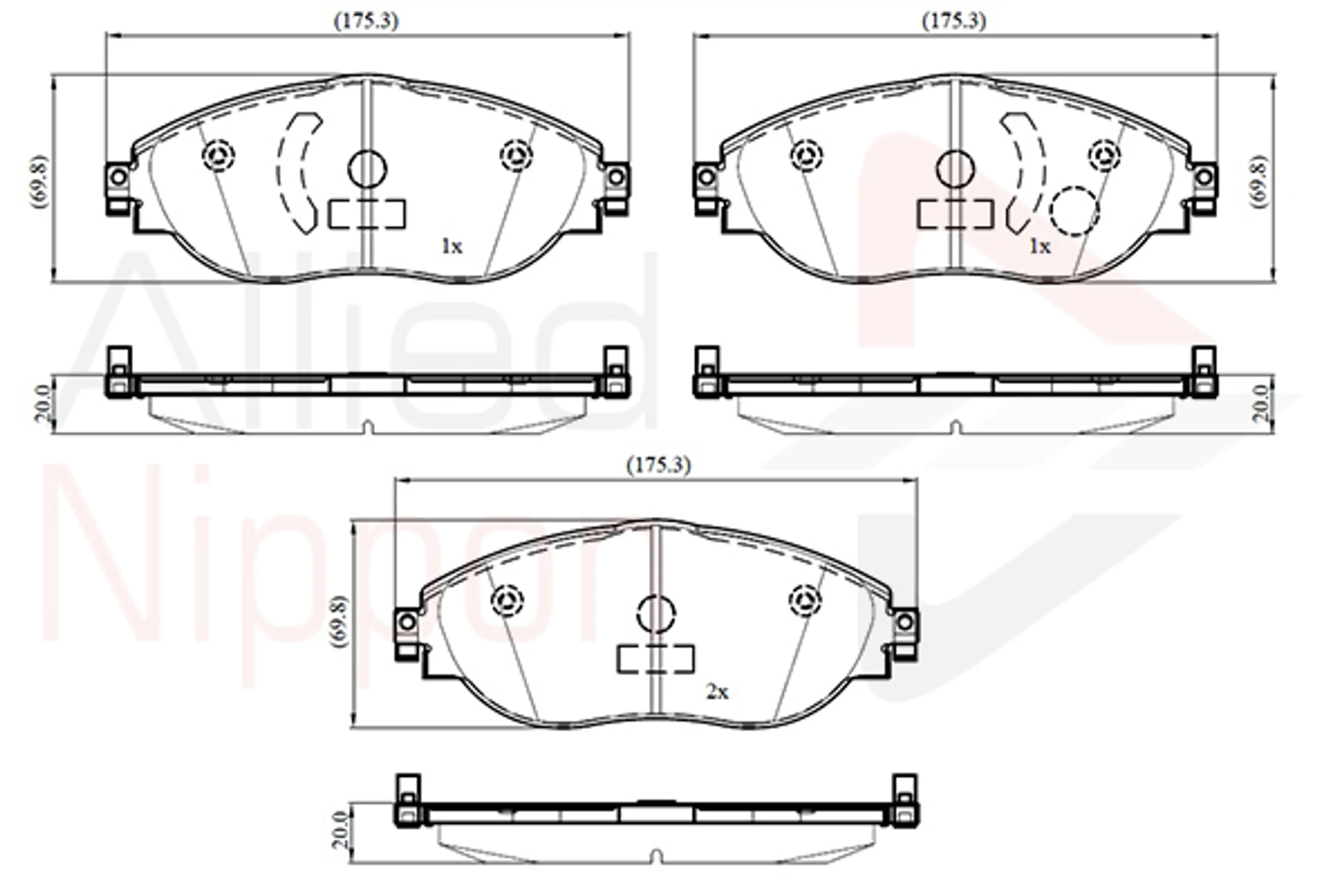 JUEGO DE PASTILLAS DE FRENO