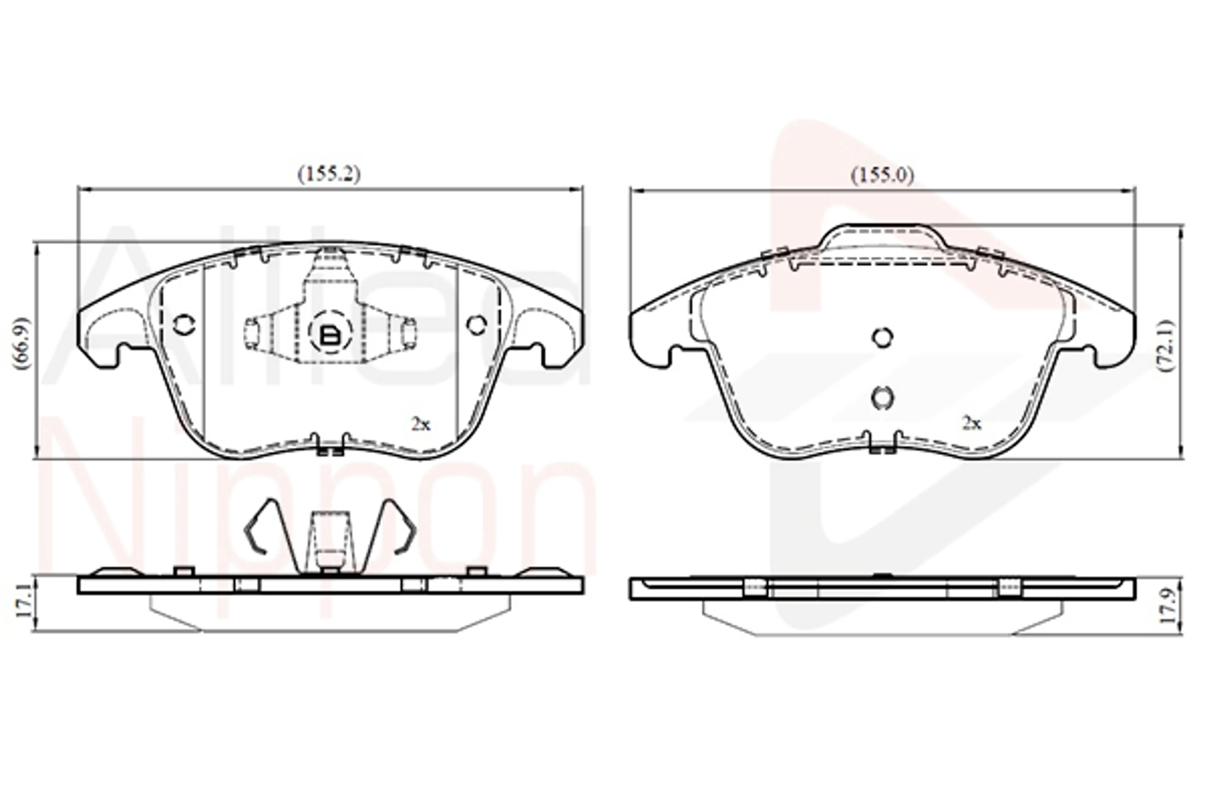 JUEGO DE PASTILLAS DE FRENO