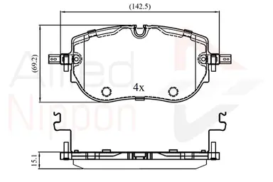 JUEGO DE PASTILLAS DE FRENO
