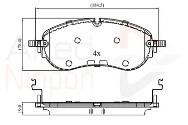 JUEGO DE PASTILLAS DE FRENO