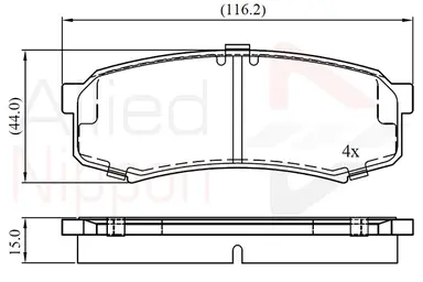 JUEGO DE PASTILLAS DE FRENO