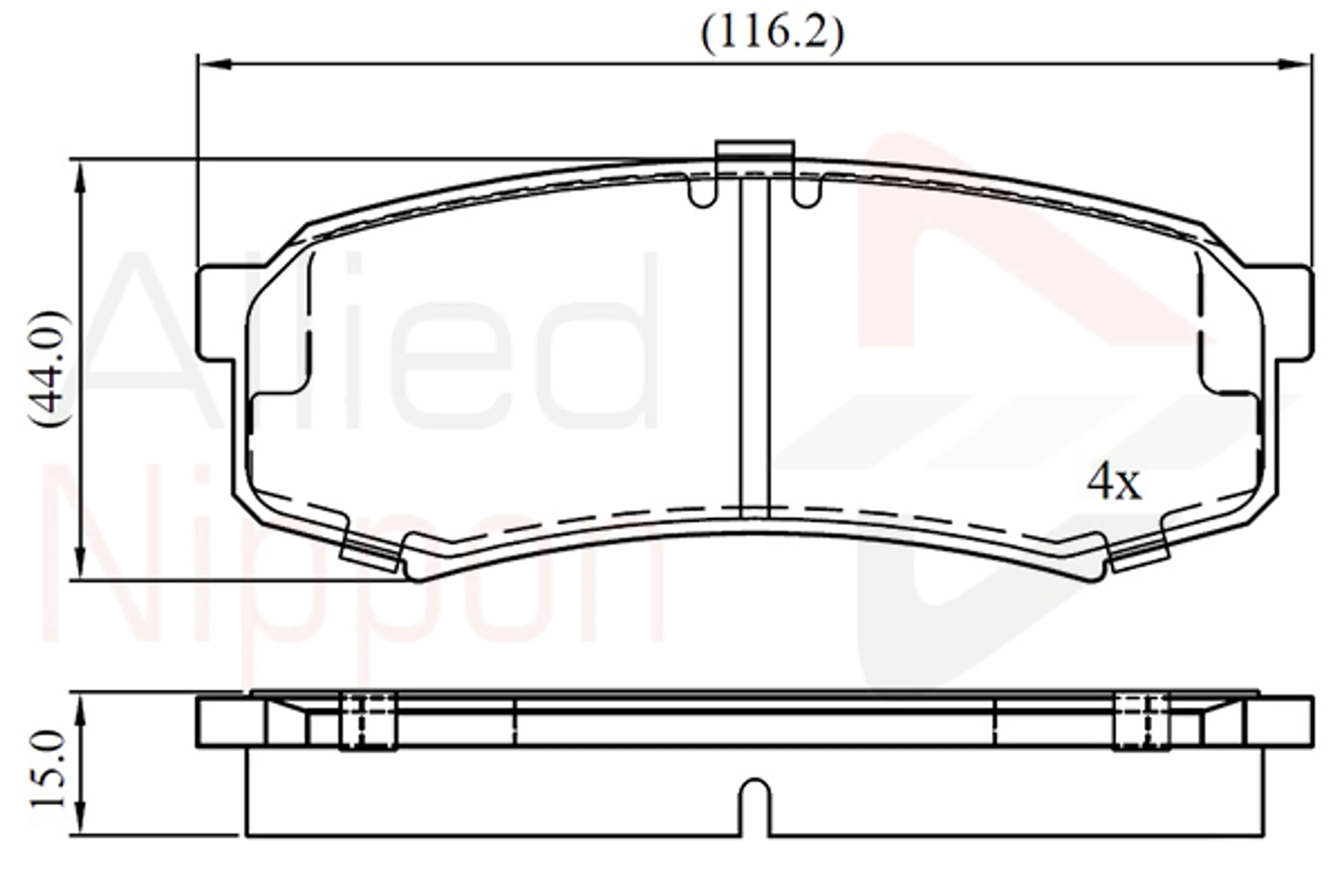 JUEGO DE PASTILLAS DE FRENO