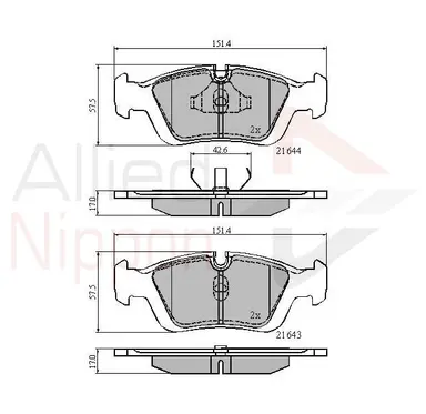 JUEGO DE PASTILLAS DE FRENO