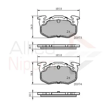 JUEGO DE PASTILLAS DE FRENO