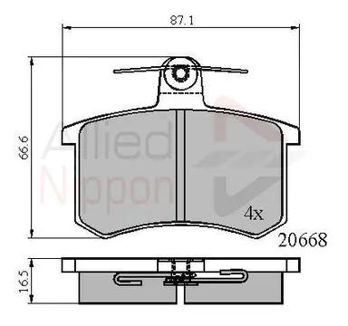 JUEGO DE PASTILLAS DE FRENO
