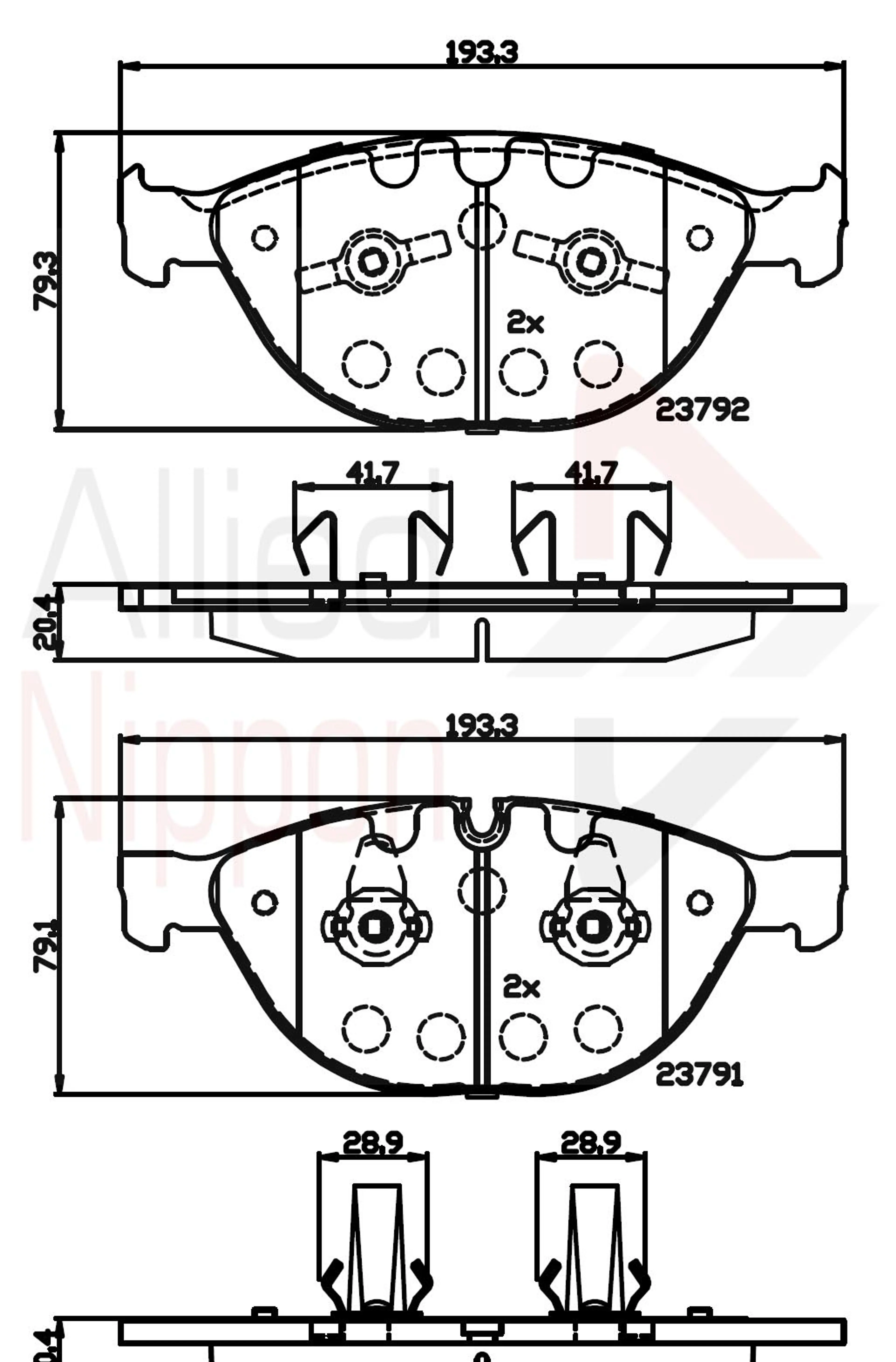 JUEGO DE PASTILLAS DE FRENO