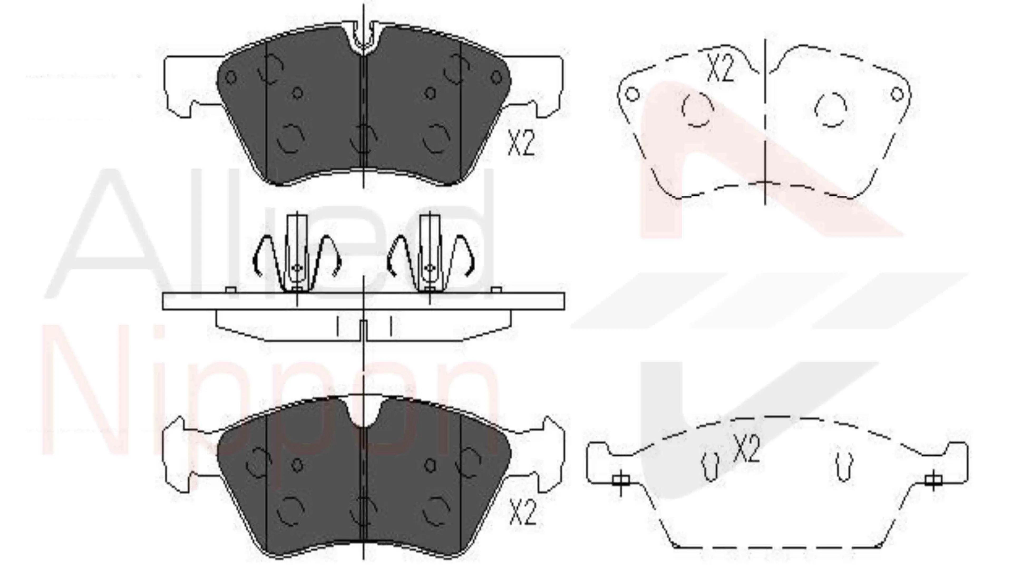 JUEGO DE PASTILLAS DE FRENO