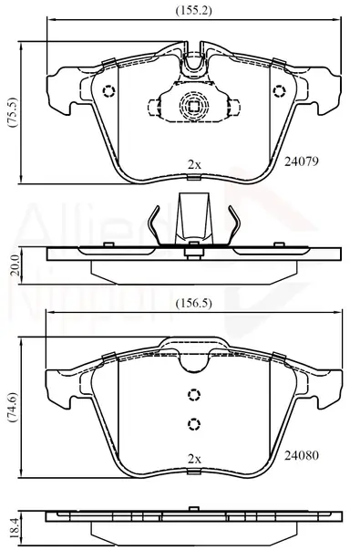 JUEGO DE PASTILLAS DE FRENO