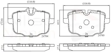 JUEGO DE PASTILLAS DE FRENO