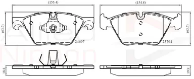 JUEGO DE PASTILLAS DE FRENO