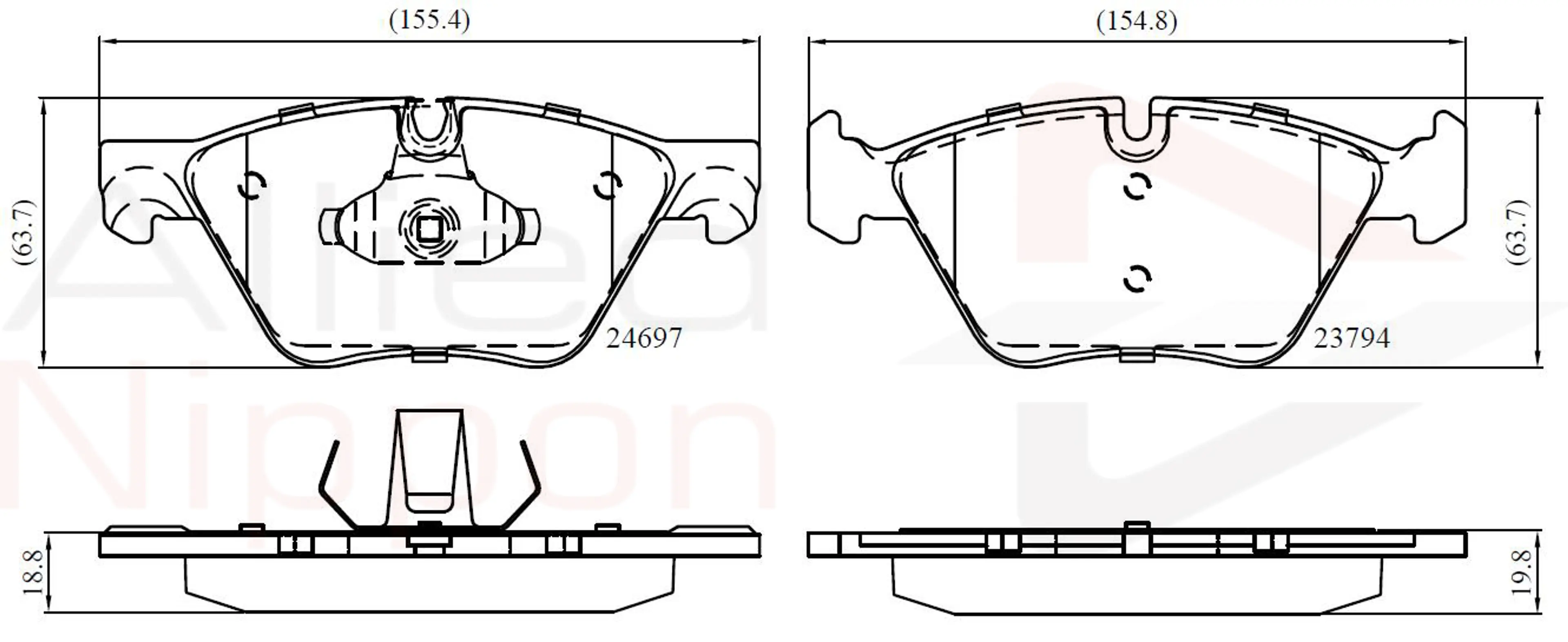 JUEGO DE PASTILLAS DE FRENO